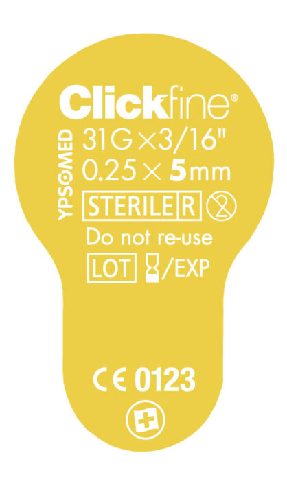 Pensüstli nõel Clickfine 31G 5mm, 100tk - Image 3